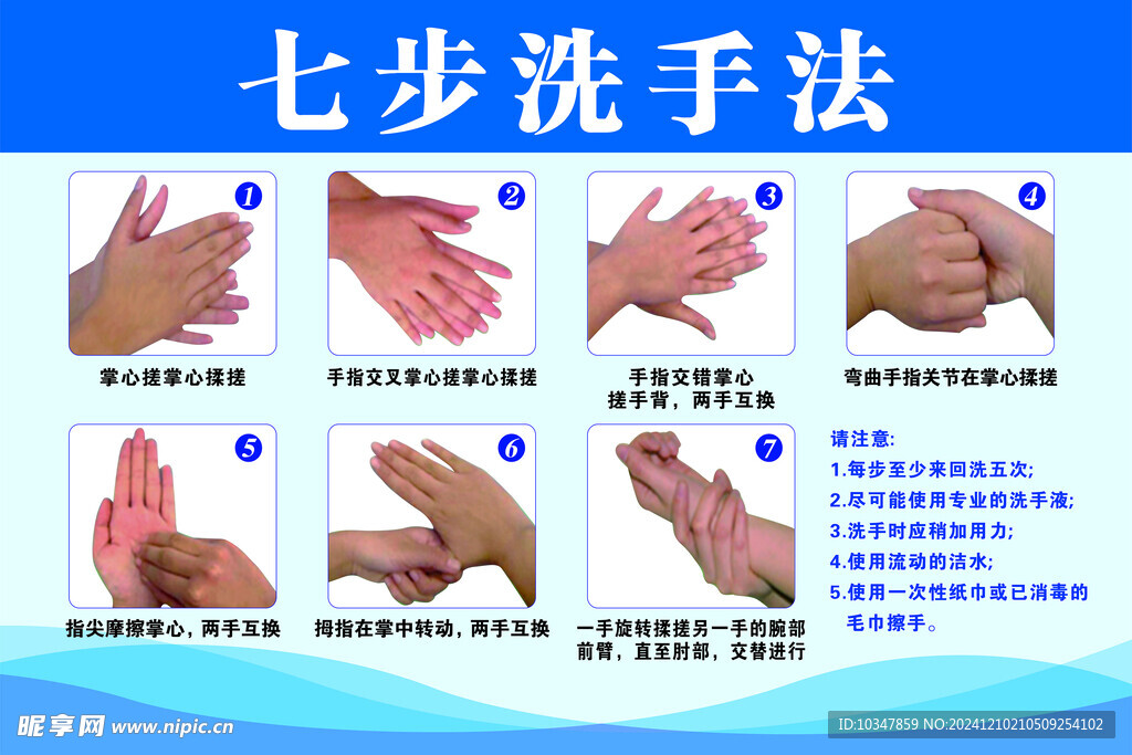 七步洗手法