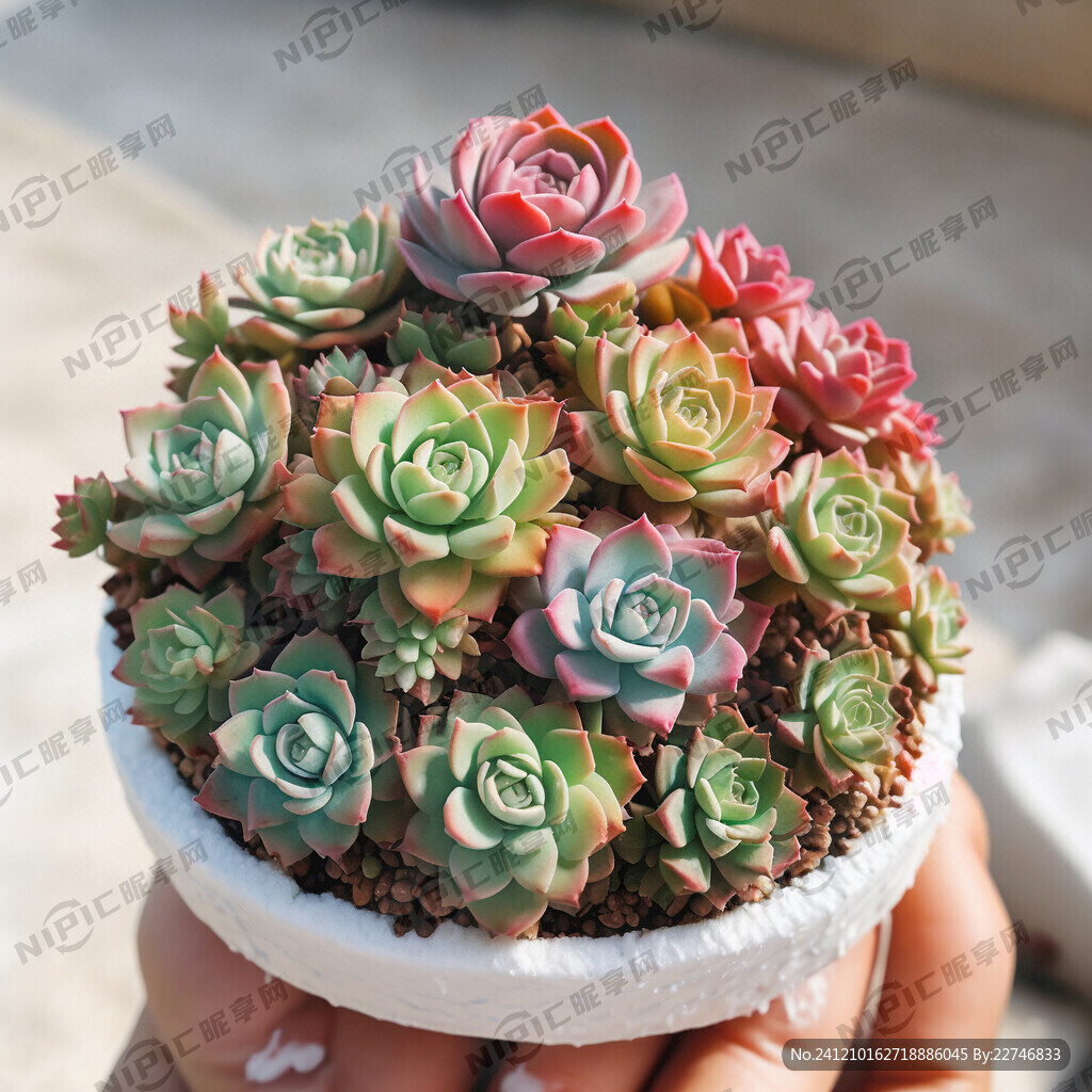 多肉植物雪糕造型