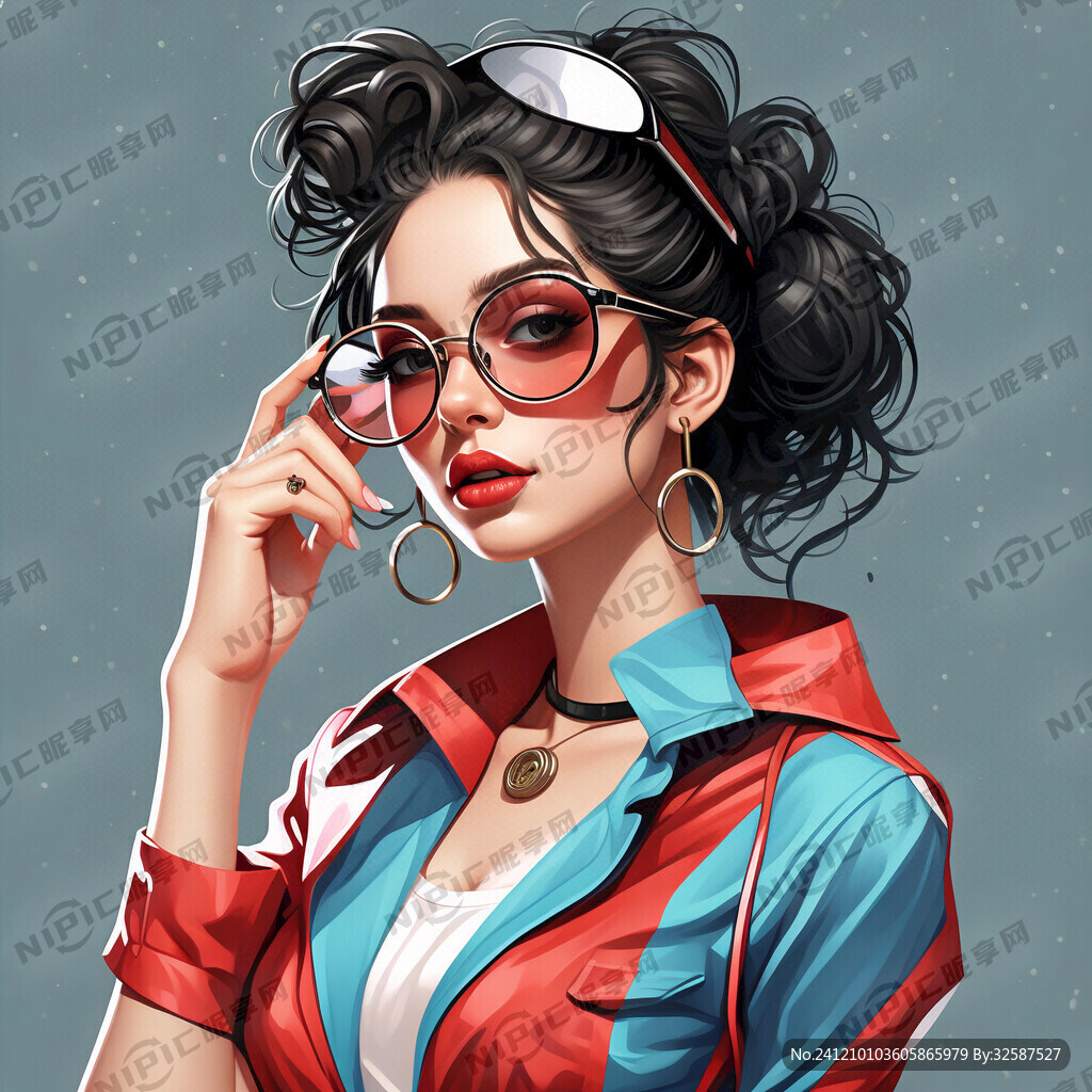 时尚前卫 卡通美女 动感十足