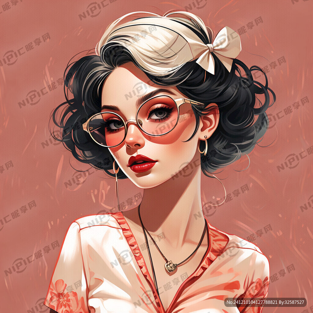 时尚前卫 卡通美女 动感十足