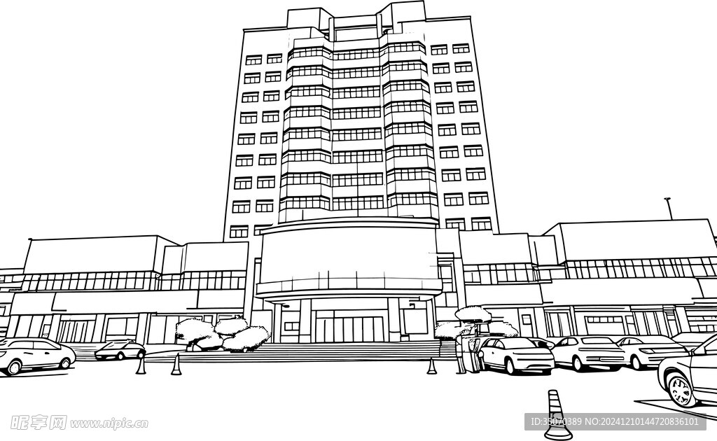 建筑线稿