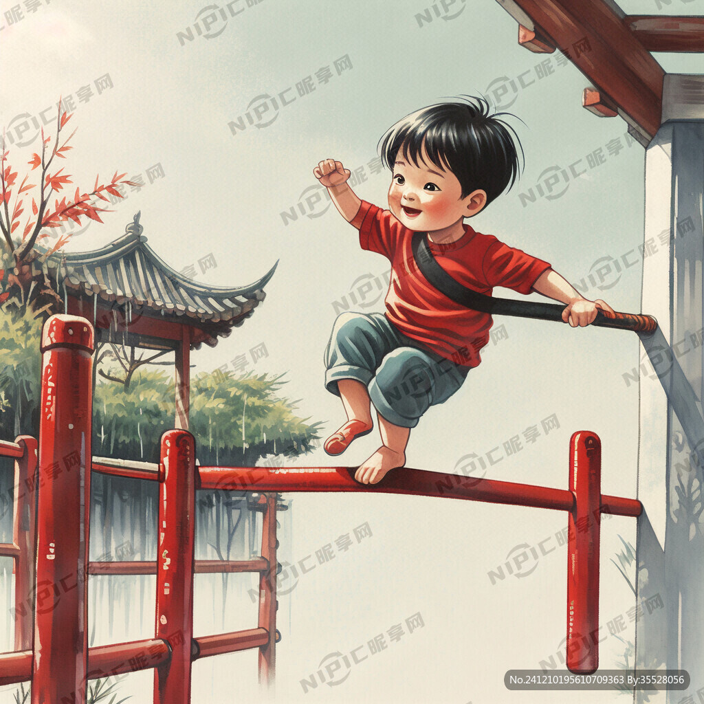 儿童爬单杠