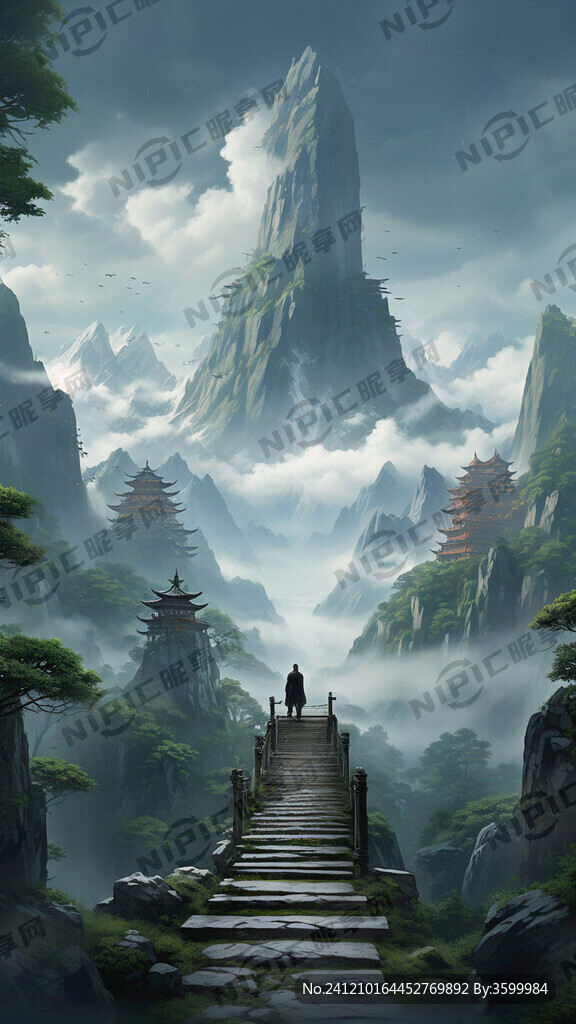 绿色森林 画面左下角小亭子