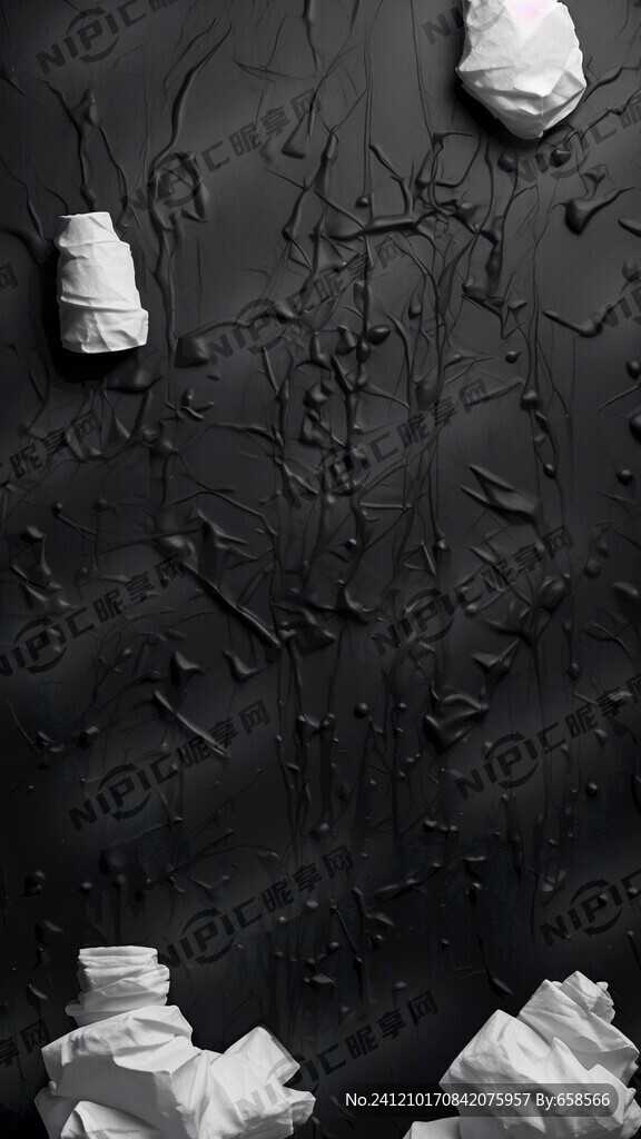 黑色背景 卫生卷纸