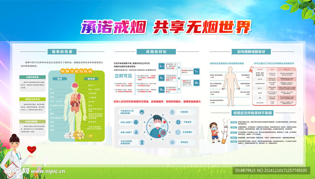  禁烟控烟知识宣传 栏报