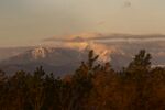 雪山黄昏