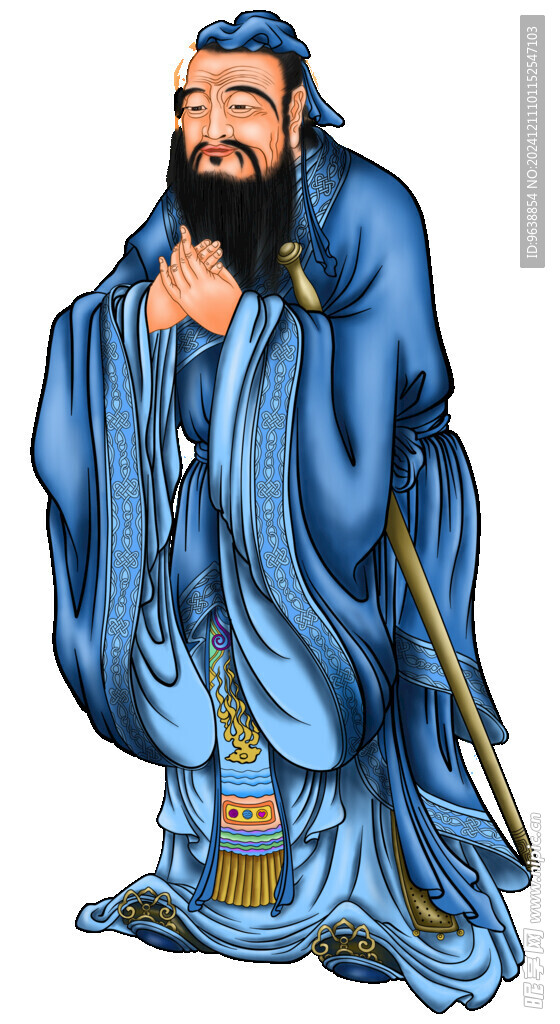 孔子人像素材