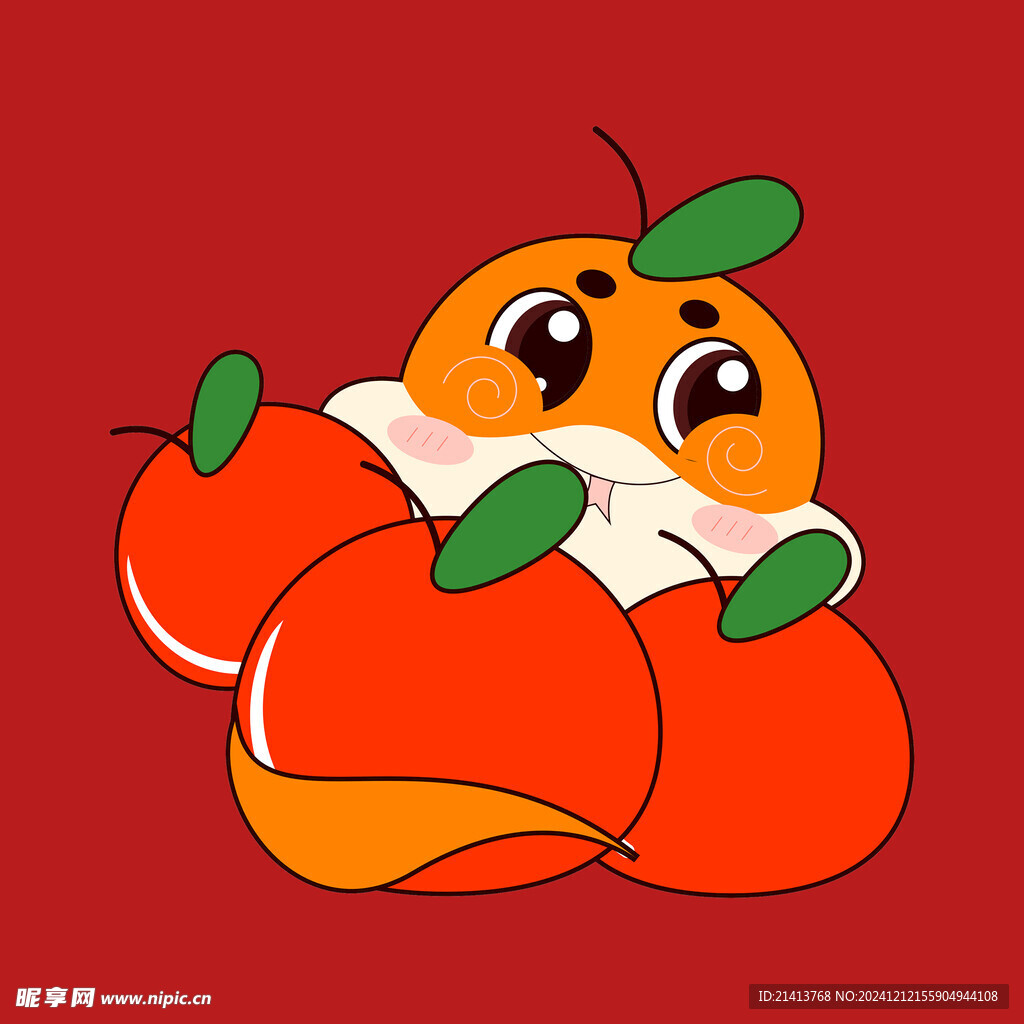 手绘卡通小蛇