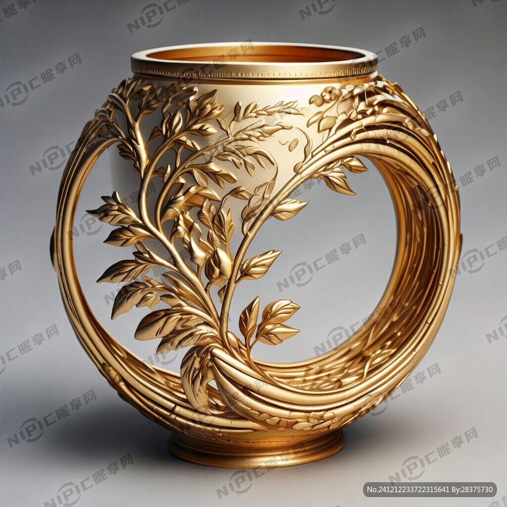 要求金色竹节圆筒1有枝叶2有竹