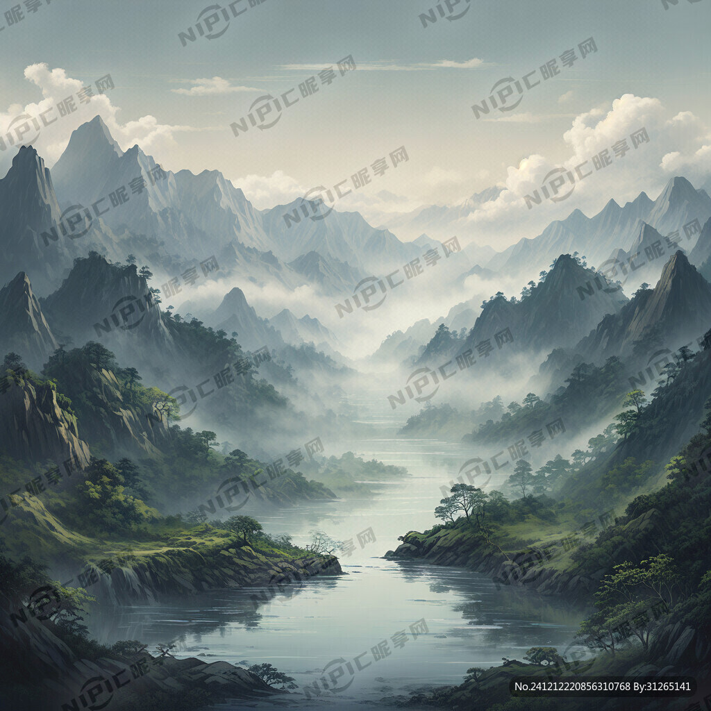山水从远到近