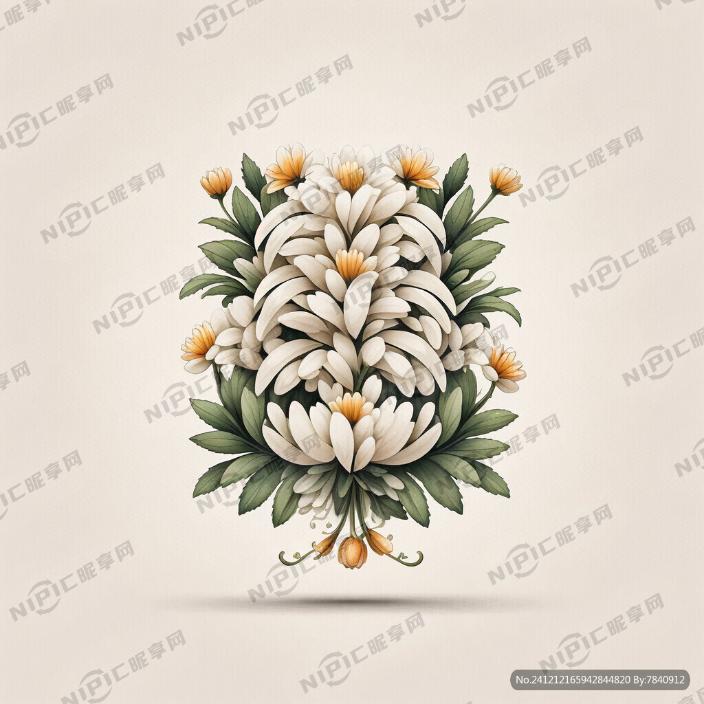 带米字 菊花 图标