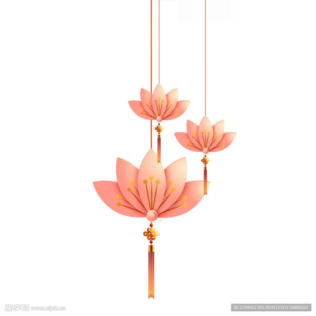 莲花灯卡通图案