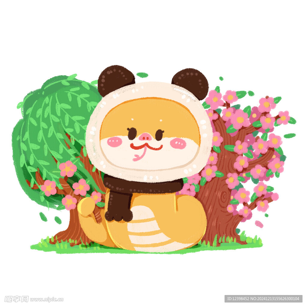 蛇年卡通蛇图案