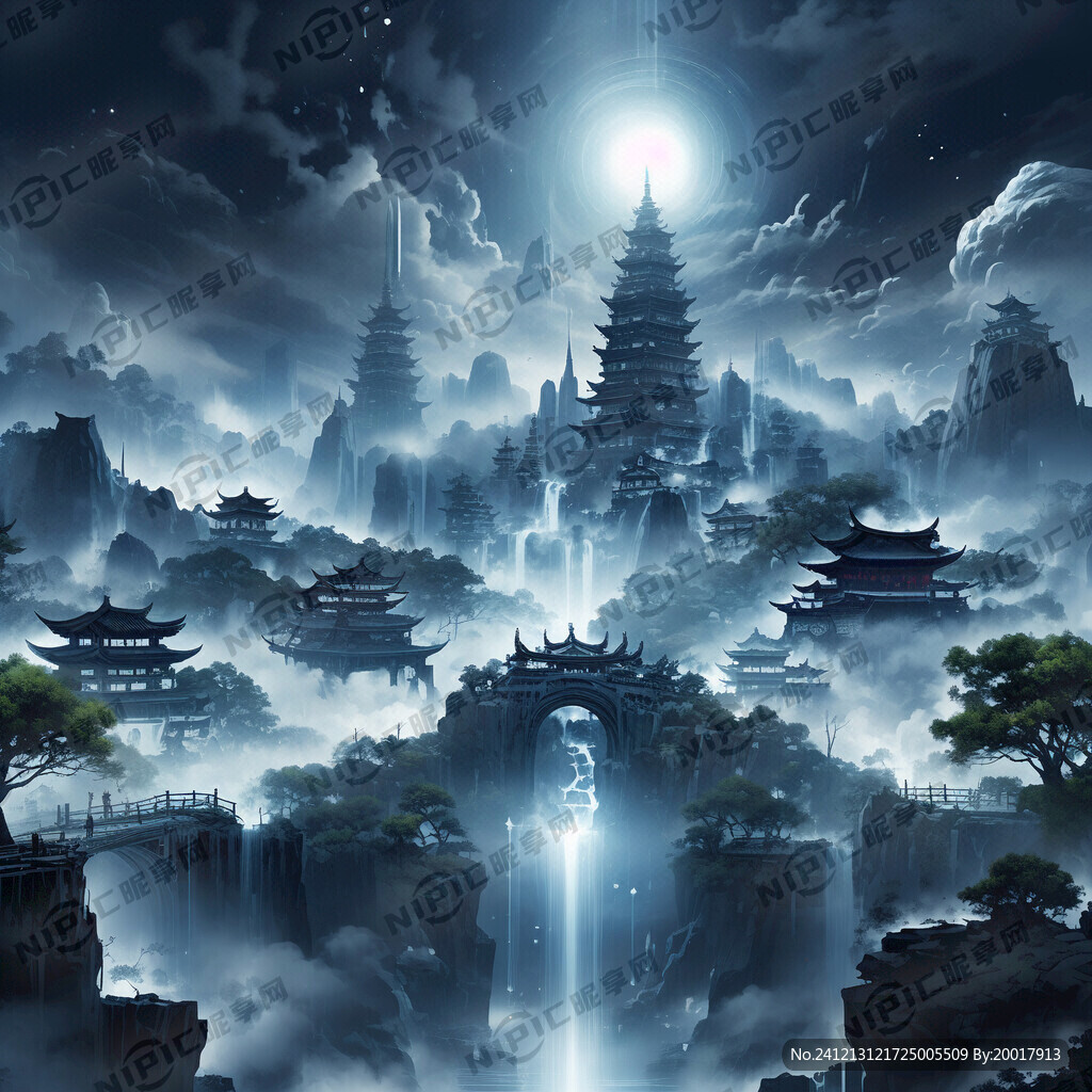 科技感酷炫镭射背景图
