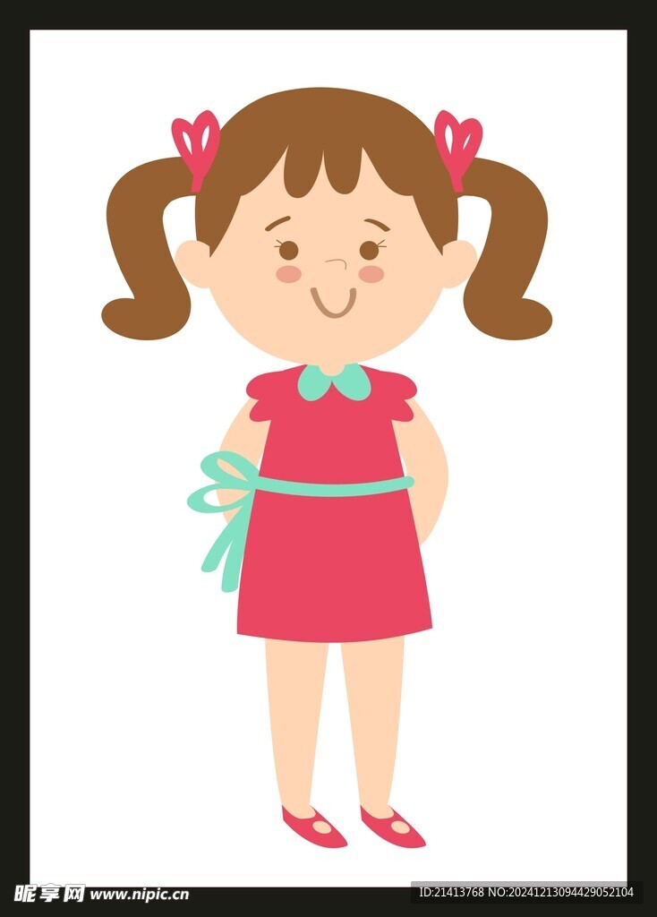 手绘儿童女孩