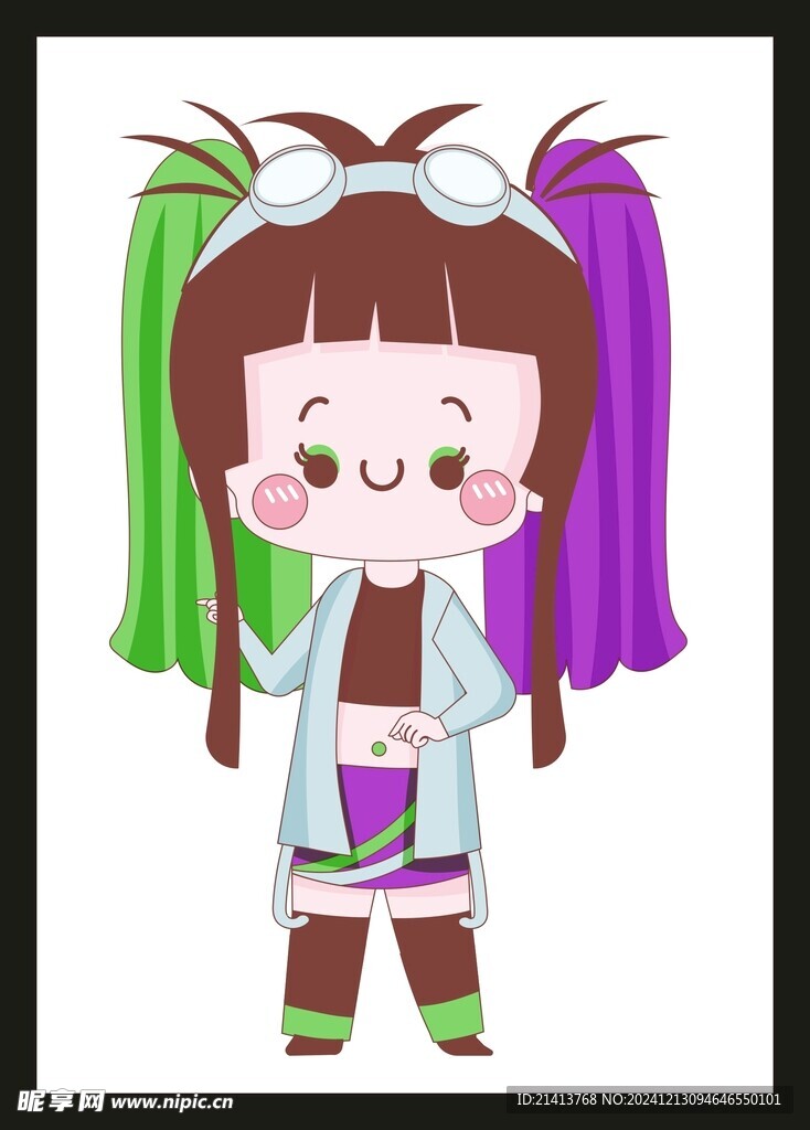 手绘儿童女孩