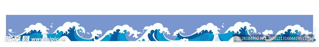 高海浪  浪花 彩绘设计背景图