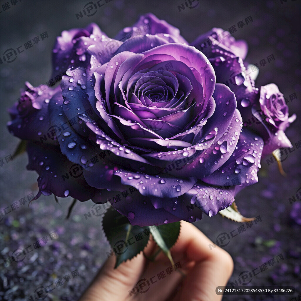紫色玫瑰花