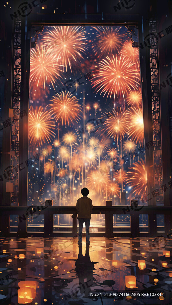 跨年夜 色彩艳丽