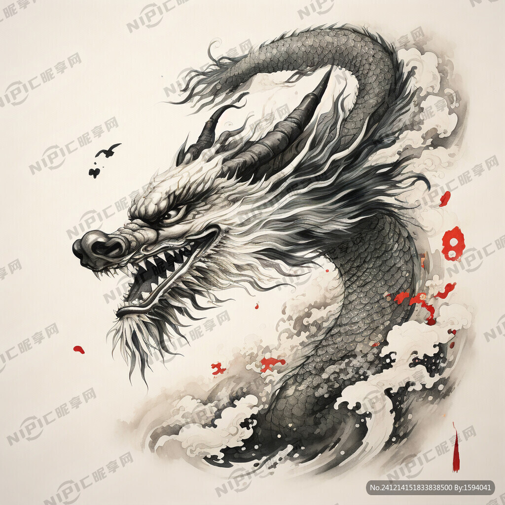龙的工笔画