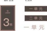 楼栋楼号单元牌