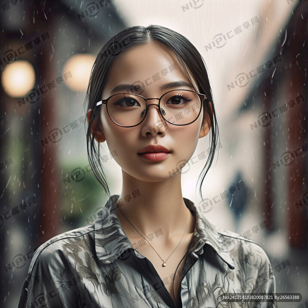 戴眼镜的光头