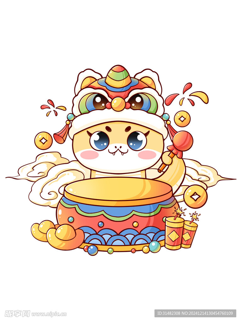 蛇年插画