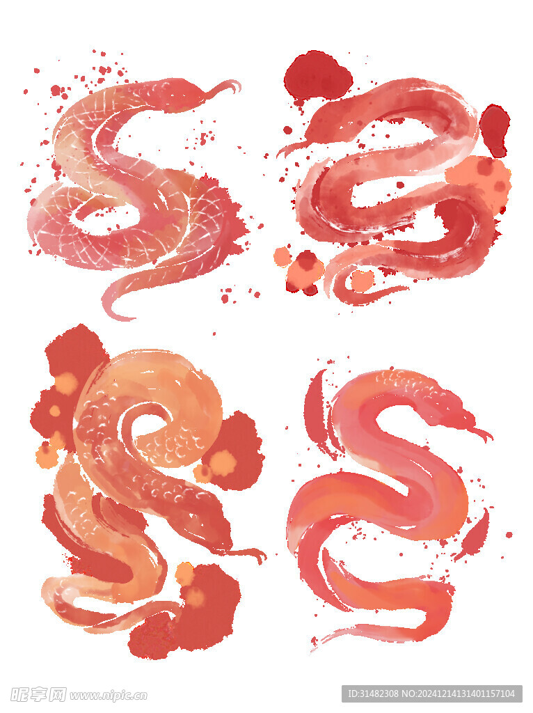 蛇年插画