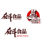 奋斗食品logo