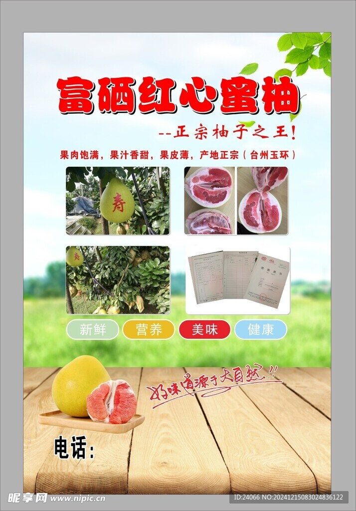 柚子出售海报
