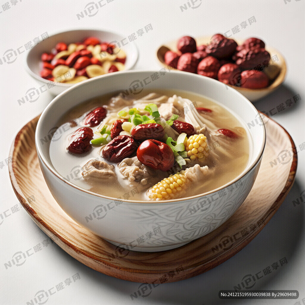 清补羊肉汤 汤清 有红枣