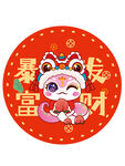 快乐蛇贴纸