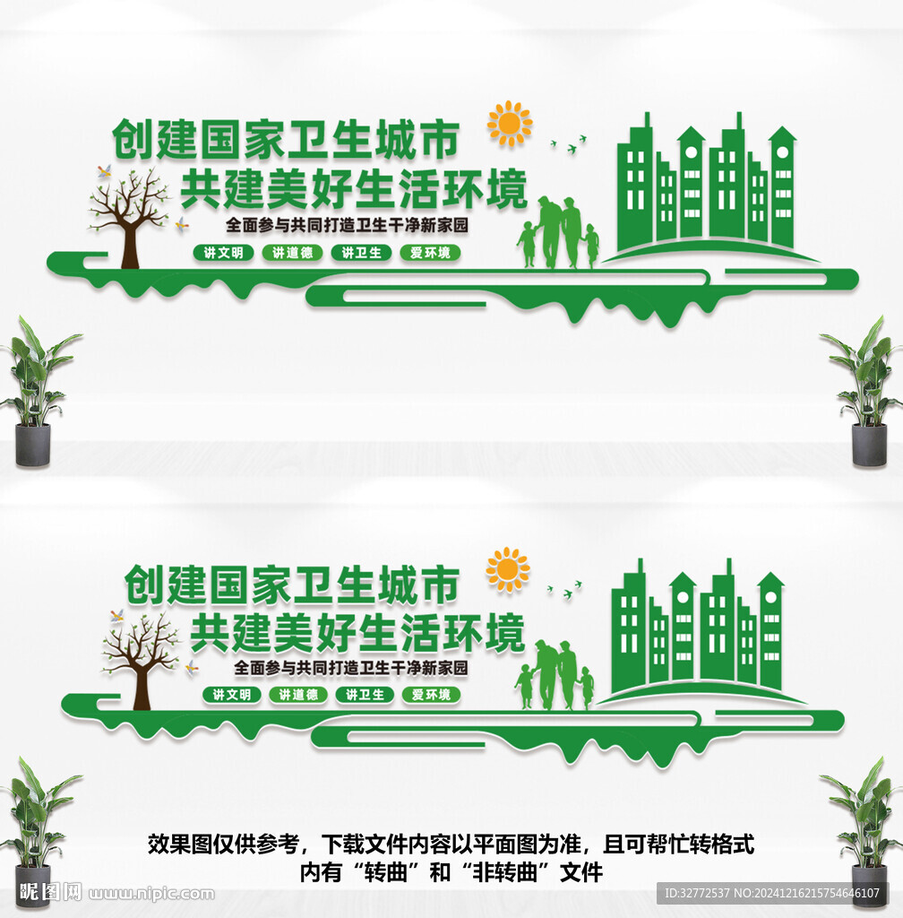 创建卫生城市文化墙