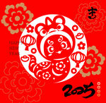 蛇年窗花