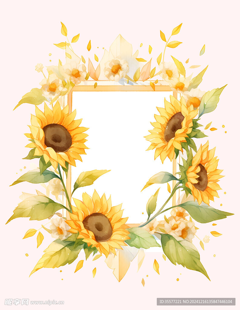 向日葵花边