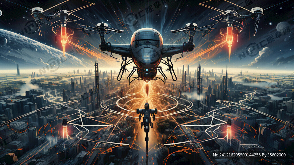 把电力配电、输电、无人机巡检、