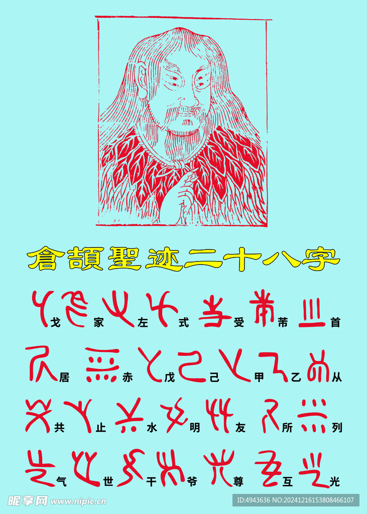 仓颉圣迹二十八字