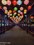 风雨廊桥夜景
