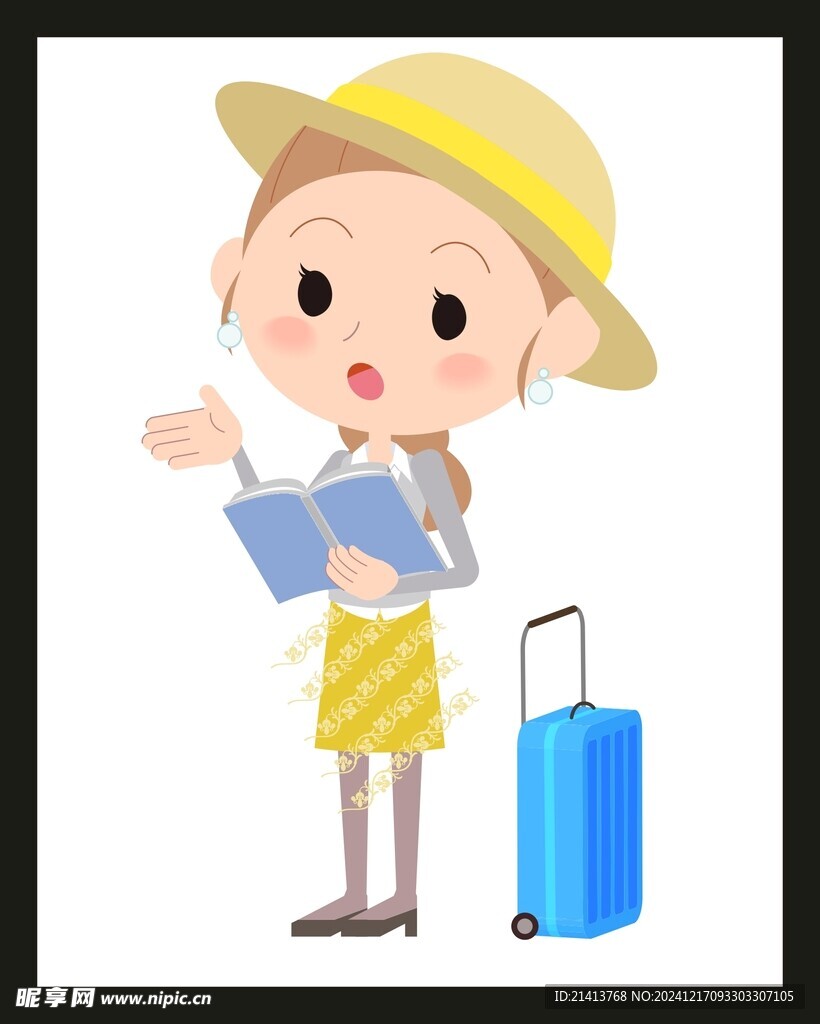旅游旅行女孩 