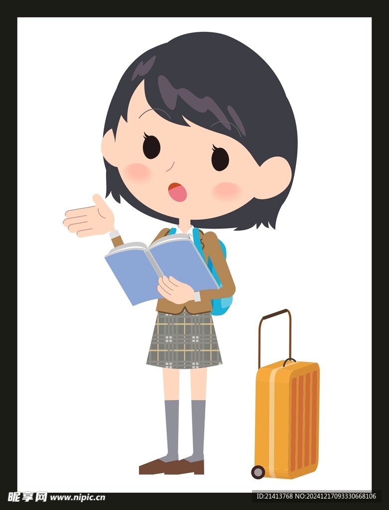 旅游旅行女孩 