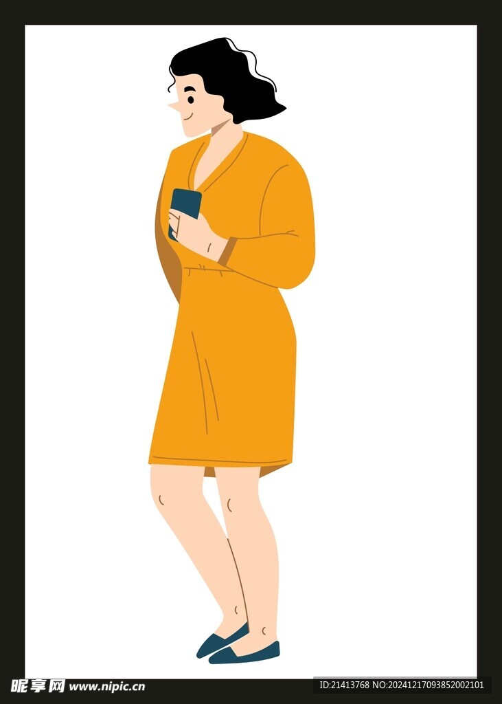 玩手机女孩