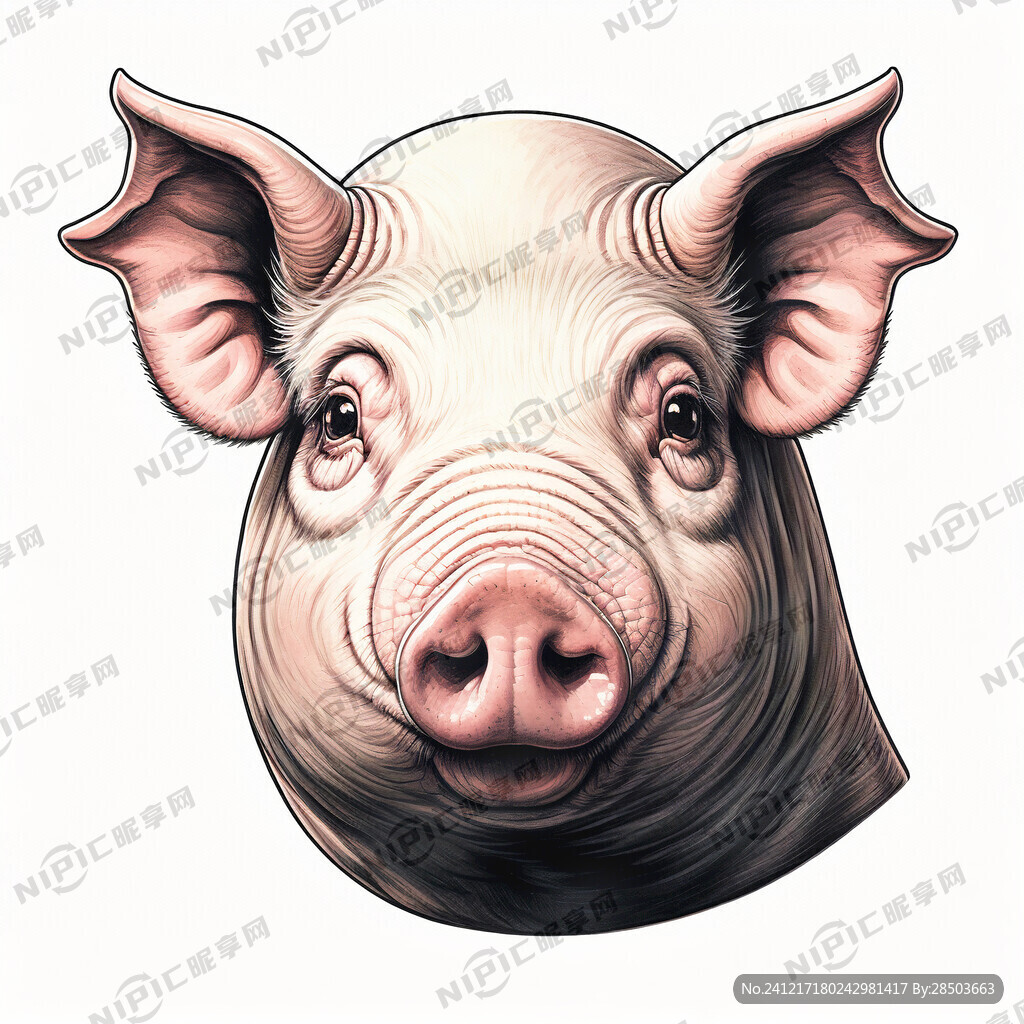 猪头  正面