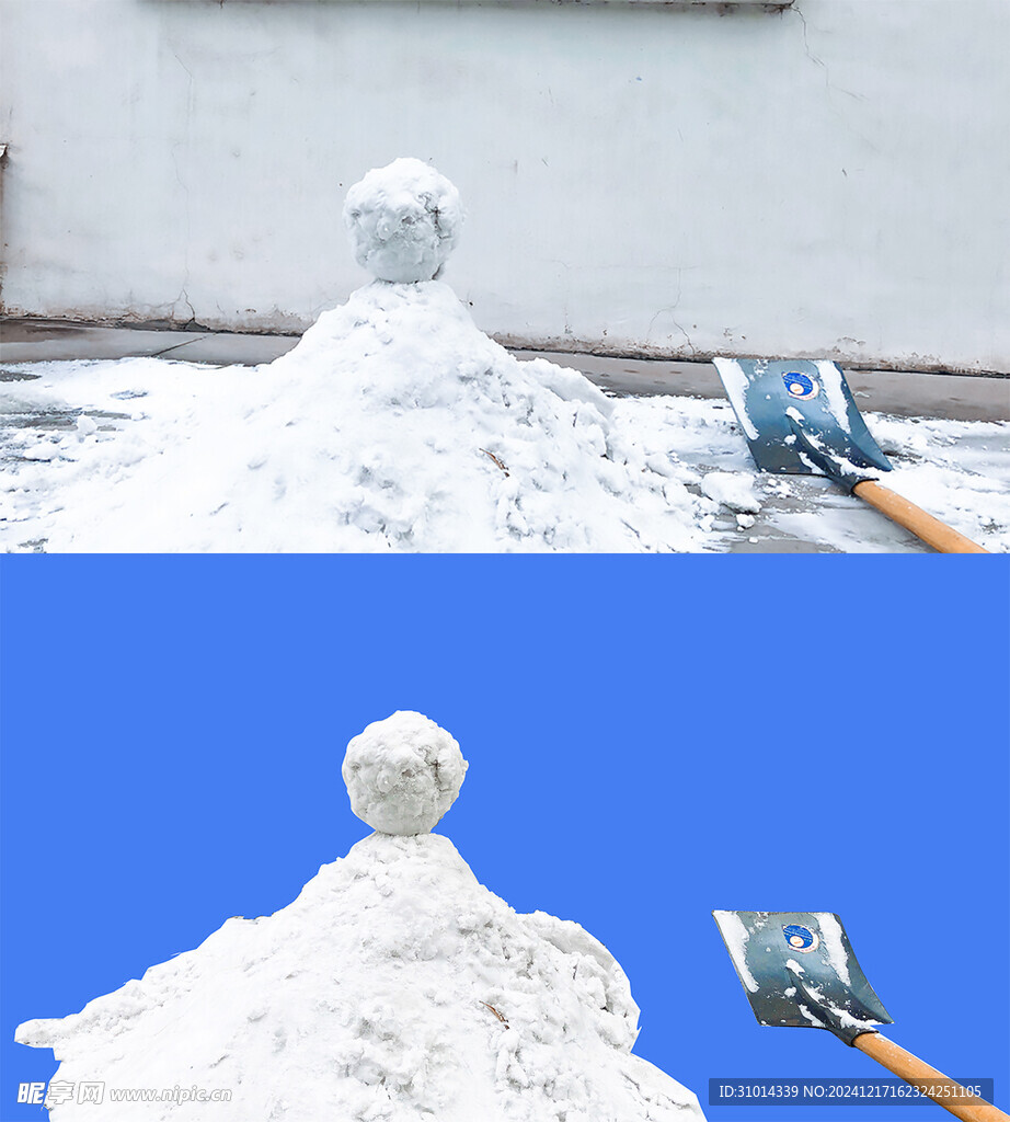 雪天雪人