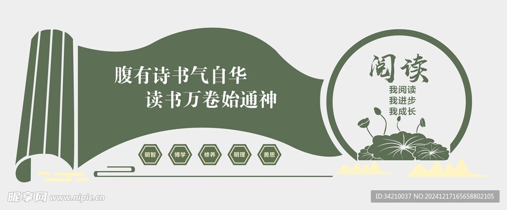 阅读文化墙