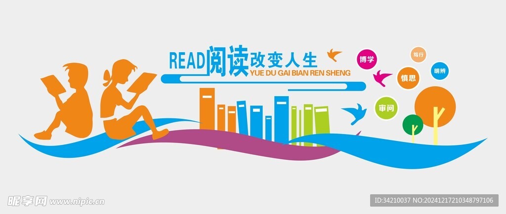 阅读文化墙