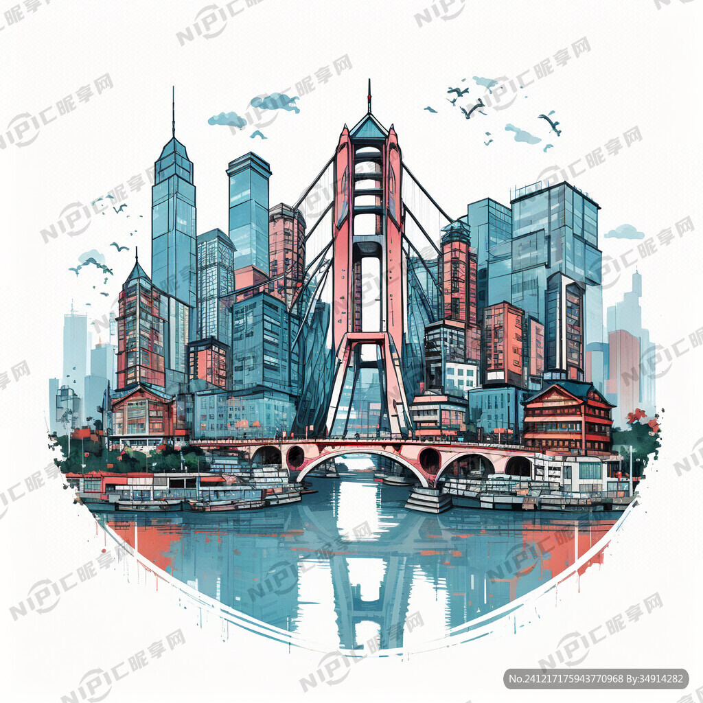 二次元 重庆地标 重庆李子坝