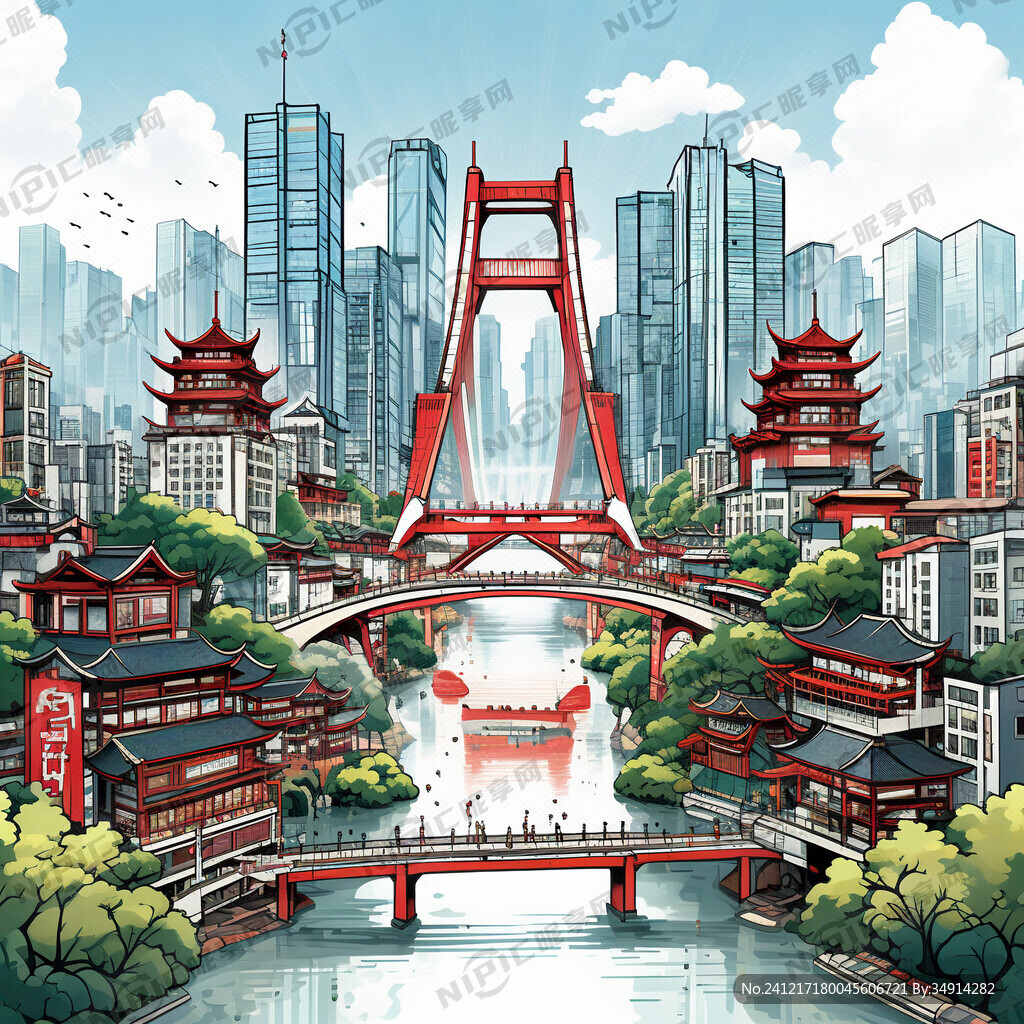 二次元 重庆地标 重庆李子坝