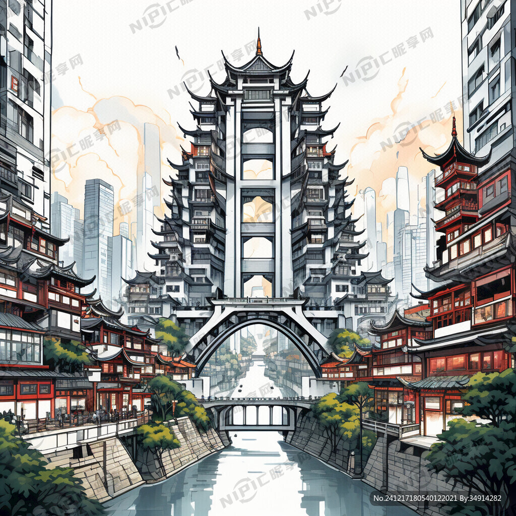 二次元 都市 重庆建筑