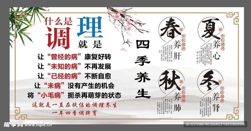 调理养生版面
