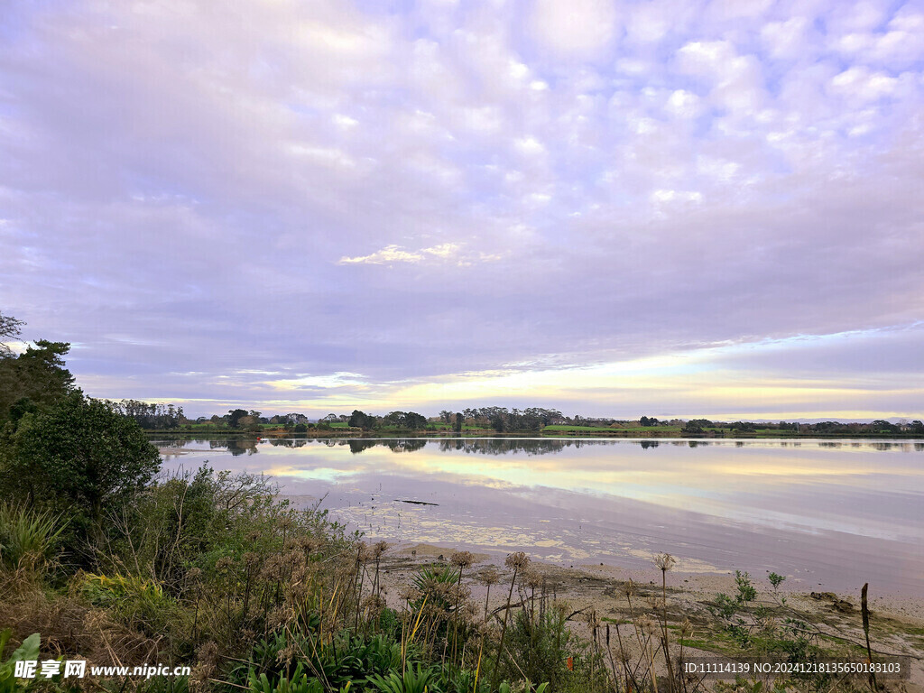 海滨黄昏风景